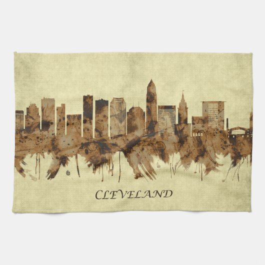 Linge De Cuisine Ville de Cleveland Ohio (Horizontal)