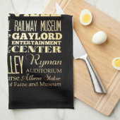 Linge De Cuisine Ville de Nashville d'art de typographie d'état du (Quart Plié)