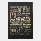 Linge De Cuisine Ville de Nashville d'art de typographie d'état du (Vertical)