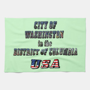 Linge De Cuisine Ville de Washington dans le district de Columbia U