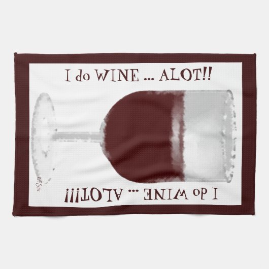 Linge De Cuisine Vin (Horizontal)