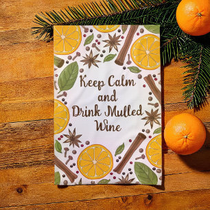 Linge De Cuisine Vin chaud de Noël blanc épicé