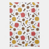 Linge De Cuisine Vin épicé rouge de Noël (Vertical)