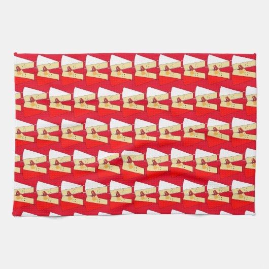 Linge De Cuisine Vin Et Fromage Invitation (Horizontal)