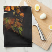 Linge De Cuisine Vin et fruits encore vivants (Quart Plié)