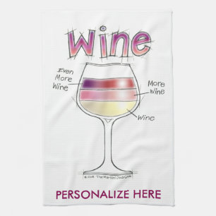 LINGE DE CUISINE VIN, PLUS DE VIN, ENCORE PLUS DE VIN