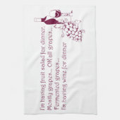 Linge De Cuisine Vin pour le dîner (Vertical)