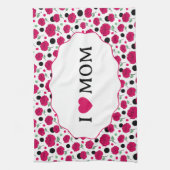 Linge De Cuisine Vin Rose Vert Motif Graphique à Points Moderne   (Vertical)