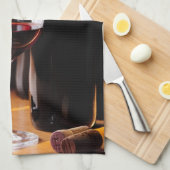 Linge De Cuisine Vin rouge (Quart Plié)