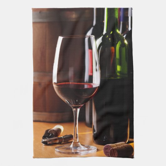 Linge De Cuisine Vin rouge (Vertical)