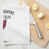 Linge De Cuisine Vin rouge avec devis (Quart Plié)