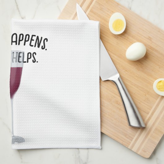 Linge De Cuisine Vin rouge avec devis (Quart Plié)