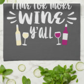 Linge De Cuisine Vin rouge blanc Conception de texte humoristique (Plié)