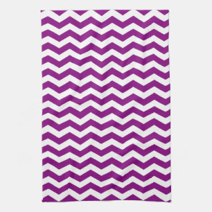 Linge De Cuisine Vina Del Mar Purple Wave Chevron