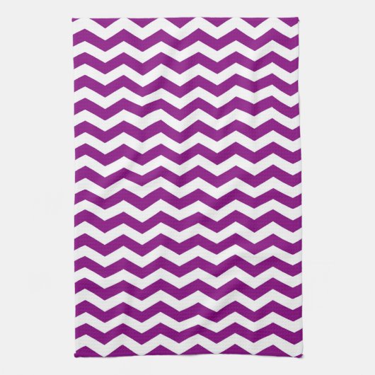 Linge De Cuisine Vina Del Mar Purple Wave Chevron (Vertical)