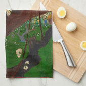 Linge De Cuisine Vincent van Gogh - Arbre à prune floraison (Quart Plié)