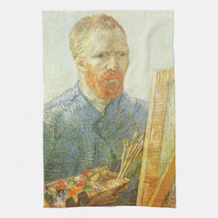 Linge De Cuisine Vincent van Gogh - Autoportrait devant l'Easel