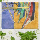 Linge De Cuisine Vincent van Gogh - Bateaux de pêche sur la plage (Plié)