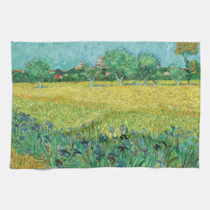Linge De Cuisine Vincent van Gogh - Champ avec Iris près d'Arles