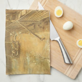 Linge De Cuisine Vincent van Gogh - Chantier de charpentier et buan (Quart Plié)