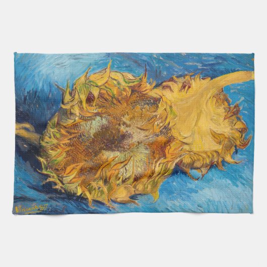 Linge De Cuisine Vincent van Gogh - Deux tournesols coupés (Horizontal)