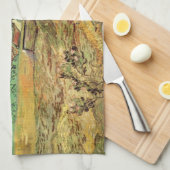 Linge De Cuisine Vincent van Gogh - Fermé champs de blé avec paysan (Quart Plié)