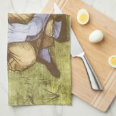 Linge De Cuisine Vincent van Gogh - Garçon coupant de l'herbe avec  (Quart Plié)