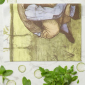 Linge De Cuisine Vincent van Gogh - Garçon coupant l'herbe avec la (Plié)