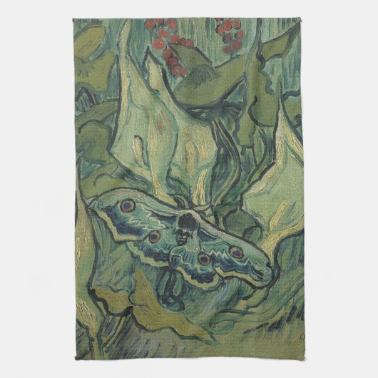 Linge De Cuisine Vincent van Gogh - Grand Moth Peacock (Vertical)