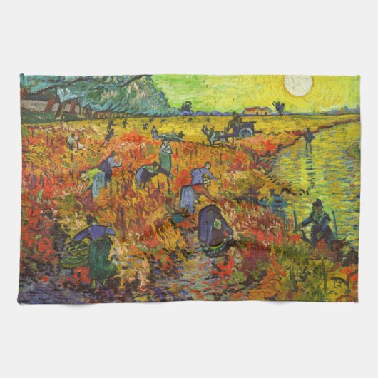 Linge De Cuisine Vincent van Gogh - Le vignoble rouge (Horizontal)
