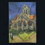 Linge De Cuisine Vincent van Gogh - L'église d'Auvers<br><div class="desc">L'église d'Auvers (1890) de Vincent van Gogh est un Post impressionnisme vintage de peinture religieuse architecturale. Une femme se promenant le long d'un chemin vers la chapelle du village avec de beaux vitraux. Une scène architecturale de la vie quotidienne. À propos de l'artiste : Vincent Willem van Gogh (1853-1890) était...</div>