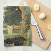 Linge De Cuisine Vincent van Gogh - Maison Blanche à la nuit (Quart Plié)