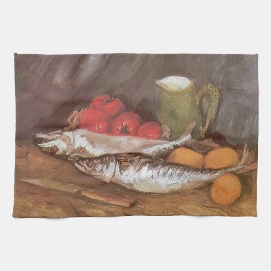 Linge De Cuisine Vincent van Gogh - Maquereaux, citrons et tomates (Horizontal)