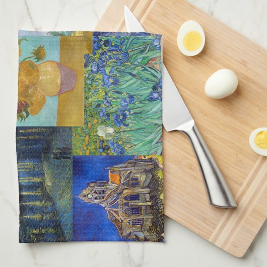 Linge De Cuisine Vincent Van Gogh - Masterpieces Patchwork (Quart Plié)