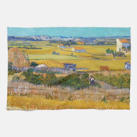 Linge De Cuisine Vincent van Gogh - Moisson à La Crau (Horizontal)