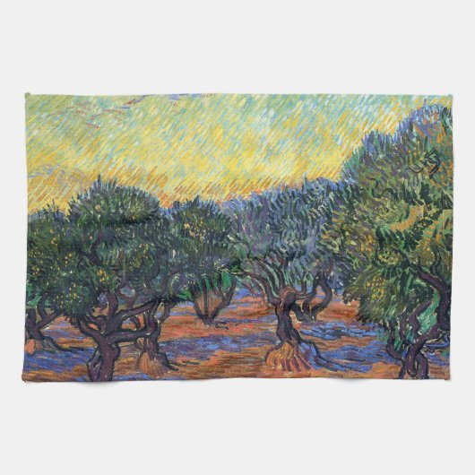 Linge De Cuisine Vincent Van Gogh Oliveraie Impressionnisme Art (Horizontal)