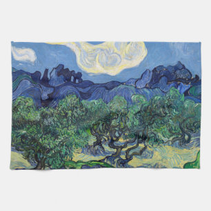 Linge De Cuisine Vincent van Gogh - Oliviers avec les Alpilles