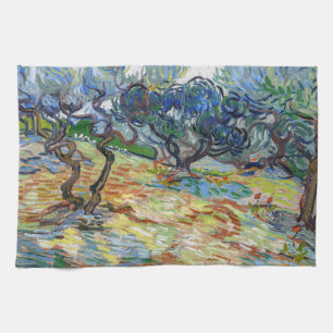 Linge De Cuisine Vincent van Gogh - Oliviers : Ciel bleu brillant