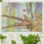 Linge De Cuisine Vincent van Gogh Pêche au printemps, Pont de Clich (Plié)