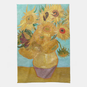 Linge De Cuisine Vincent Van Gogh - Vase avec douze tournesols