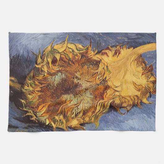 Linge De Cuisine Vincent van Gogh - Vie morte : Deux tournesols cou (Horizontal)