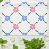 Linge De Cuisine Vines and flowers Kitchen towel (Plié)