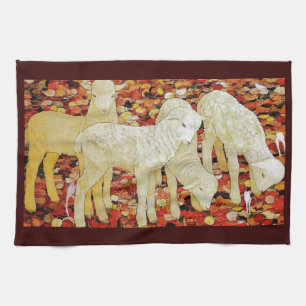 Linge De Cuisine Vintage Animaux Mignons de Pâques