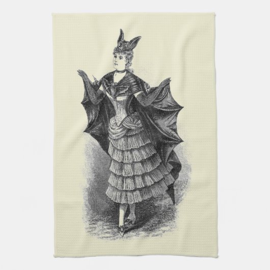 Linge De Cuisine Vintage Bat Lady (Vertical)