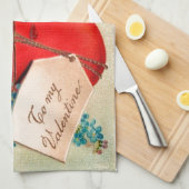 Linge De Cuisine Vintage Big Red (Quart Plié)