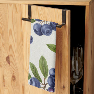 Linge De Cuisine Vintage Blueberry Botanique sans joint