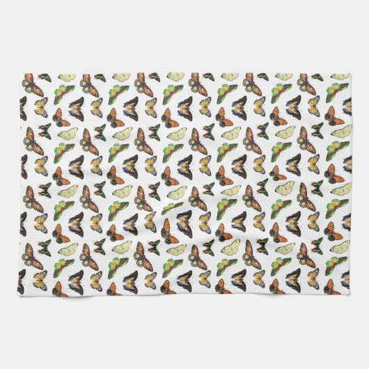 Linge De Cuisine Vintage Butterflies (Horizontal)