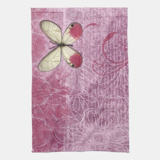 Linge De Cuisine Vintage Butterfly (Vertical)