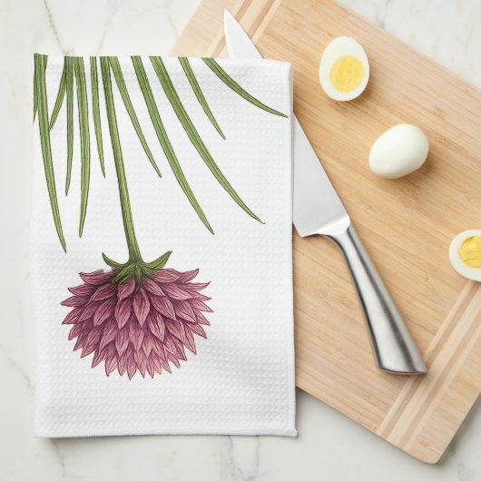 Linge De Cuisine Vintage Chive (Quart Plié)