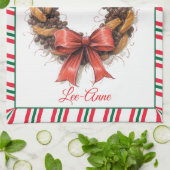 Linge De Cuisine Vintage Coffee Beans & Biscuits wreath (Plié)